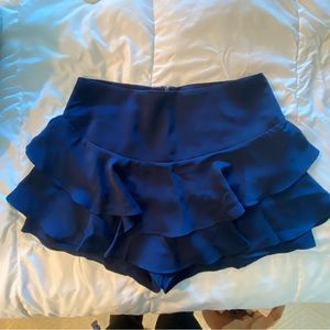Navy ruffle Skort